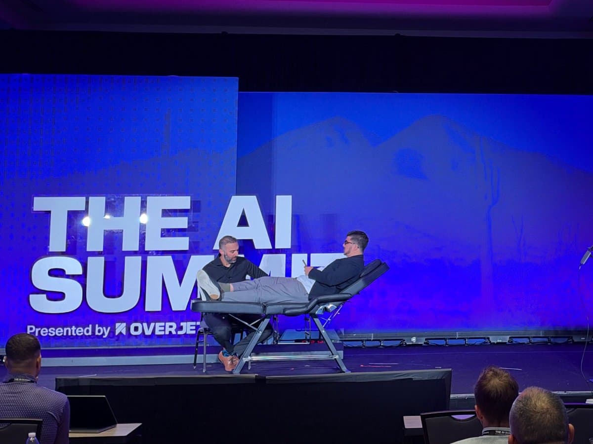 Voice AI fireside chat on the main stage